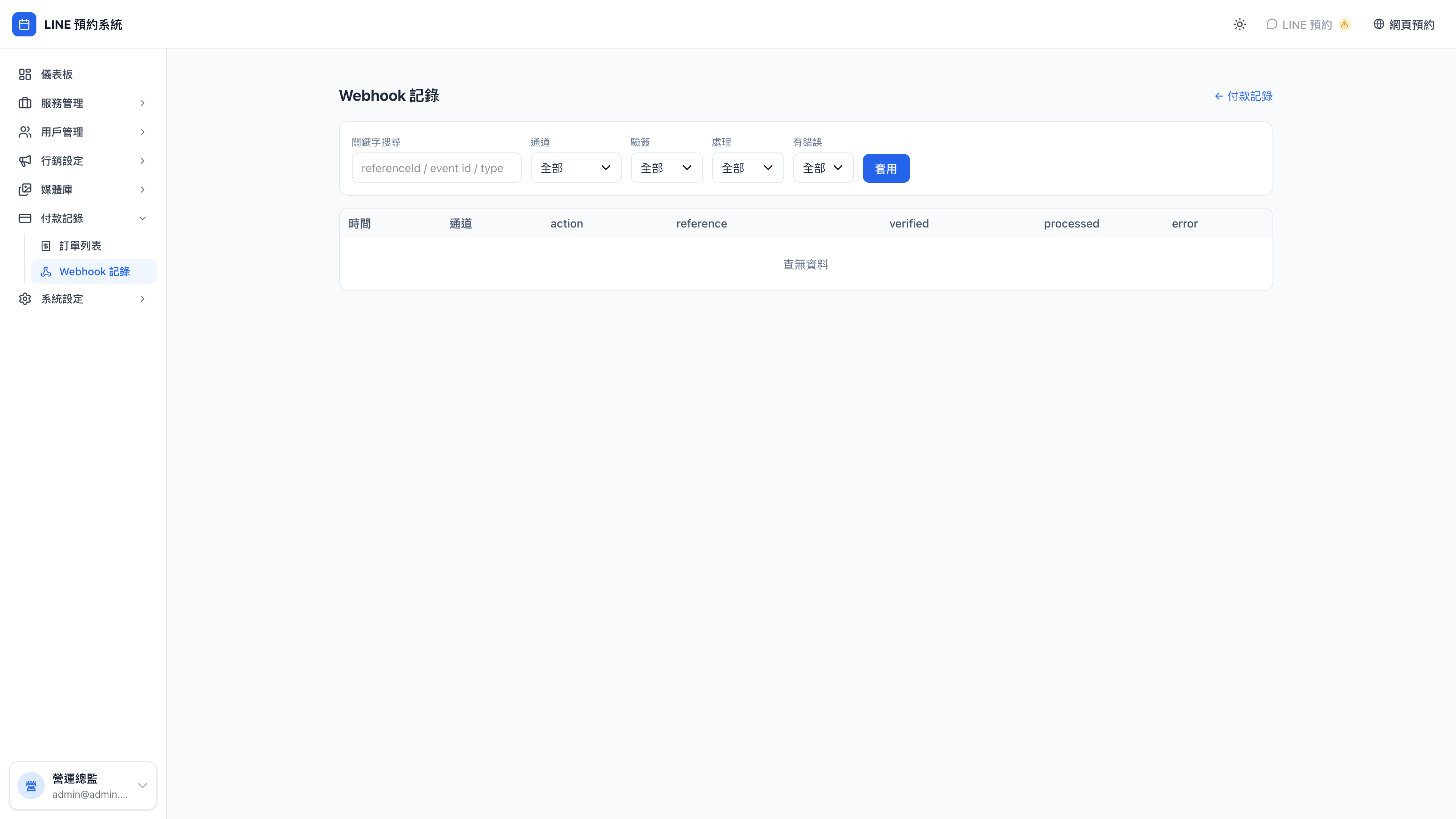 Webhook 記錄